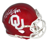 MARK ANDREWS SIGNED AUTOGRAPHED OKLAHOMA SOONERS SPEED MINI HELMET BECKETT