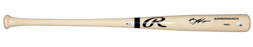 BRYCE HARPER SIGNED PHILADELPHIA PHILLIES BLONDE RAWLINGS BASEBALL BAT FANATICS
