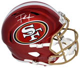 FRANK GORE AUTOGRAPHED SAN FRANCISCO 49ERS FLASH FULL SIZE SPEED HELMET BECKETT