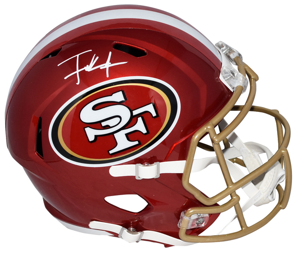 FRANK GORE AUTOGRAPHED SAN FRANCISCO 49ERS FLASH FULL SIZE SPEED HELMET BECKETT