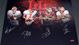 ANDRE WARE CASE KEENUM KEVIN KOLB DAVID KLINGLER SIGNED HOUSTON 16x20 PHOTO