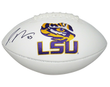 JAMAL ADAMS AUTOGRAPHED SIGNED LSU TIGERS WHITE LOGO FOOTBALL JSA