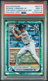 GEORGE LOMBARD JR SIGNED 2024 BOWMAN CHROME LUNAR GLOW REFRACTOR PSA 9 AUTO 10