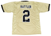 SPENCER RATTLER SIGNED NEW ORLEANS SAINTS #2 GOLD JERSEY BECKETT