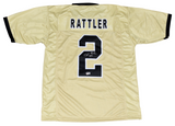 SPENCER RATTLER SIGNED NEW ORLEANS SAINTS #2 GOLD JERSEY BECKETT