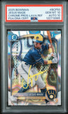 JESUS MADE SIGNED 2025 BOWMAN CHROME 1ST RC LAVA REFRACTOR /399 PSA 10 AUTO 10