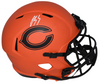 LUTHER BURDEN III SIGNED CHICAGO BEARS RAVE FULL SIZE SPEED HELMET BECKETT