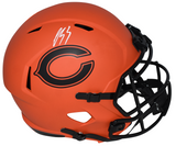 LUTHER BURDEN III SIGNED CHICAGO BEARS RAVE FULL SIZE SPEED HELMET BECKETT
