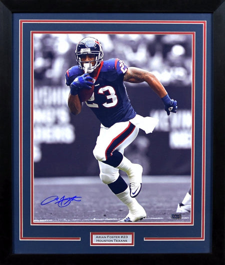 BRIAN CUSHING AUTOGRAPHED HOUSTON TEXANS 16x20 FRAMED PHOTO COA
