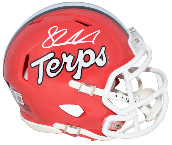SHAWNE MERRIMAN SIGNED MARYLAND TERRAPINS SPEED MINI HELMET BECKETT