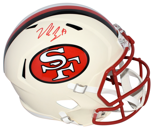 NICK BOSA SIGNED SAN FRANCISCO 49ERS RETRO FULL SIZE SPEED HELMET BECKETT