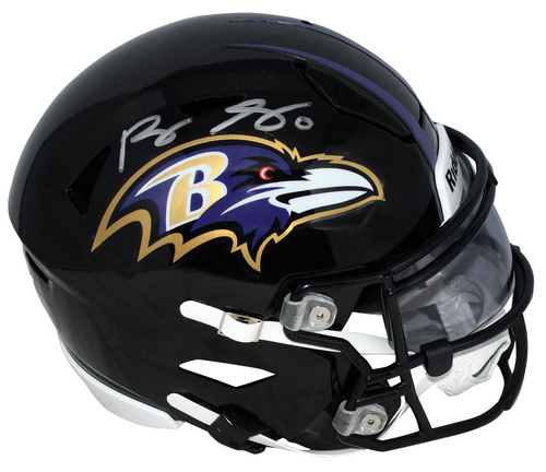ROQUAN SMITH AUTOGRAPHED BALTIMORE RAVENS SPEEDFLEX MIDI HELMET BECKETT