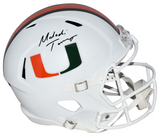 MALACHI TONEY AUTOGRAPHED MIAMI HURRICANES FULL SIZE SPEED HELMET JSA