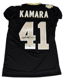 ALVIN KAMARA SIGNED NEW ORLEANS SAINTS #41 BLACK GAME CUT JERSEY BECKETT