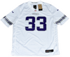 AARON JONES SIGNED MINNESOTA VIKINGS WINTER WARRIOR WHITE NIKE JERSEY BECKETT