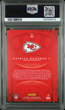 PATRICK MAHOMES SIGNED 2017 PANINI CROWN ROYALE #84 ROOKIE RC PSA 8 AUTO 10