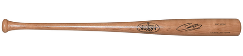 CHASE BURNS SIGNED CINCINNATI REDS LOUISVILLE SLUGGER BLONDE BAT BECKETT
