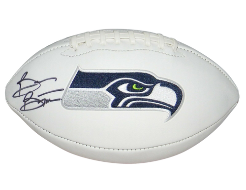 BRIAN BOSWORTH AUTOGRAPHED SIGNED SEATTLE SEAHAWKS WHITE LOGO FOOTBALL JSA