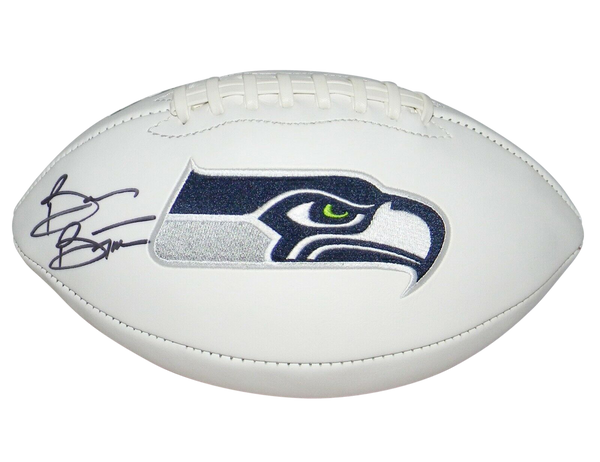 BRIAN BOSWORTH AUTOGRAPHED SIGNED SEATTLE SEAHAWKS WHITE LOGO FOOTBALL JSA