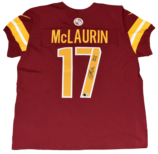 TERRY McLAURIN SIGNED WASHINGTON COMMANDERS NIKE ELITE JERSEY W/ SCARY TERRY