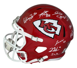 PATRICK MAHOMES TRAVIS KELCE ANDY REID CHIEFS SUPER BOWL LVII TEAM SIGNED HELMET