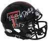 DANNY AMENDOLA SIGNED TEXAS TECH RED RAIDERS SPEED MINI HELMET JSA