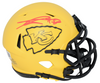 GEORGE KARLAFTIS SIGNED KANSAS CITY CHIEFS RAVE SPEED MINI HELMET BECKETT