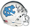 SAM HOWELL AUTOGRAPHED NORTH CAROLINA TAR HEELS WHITE MINI HELMET BECKETT