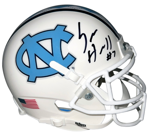 SAM HOWELL AUTOGRAPHED NORTH CAROLINA TAR HEELS WHITE MINI HELMET BECKETT