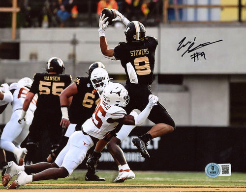 ELI STOWERS AUTOGRAPHED VANDERBILT COMMODORES 8X10 PHOTO BECKETT