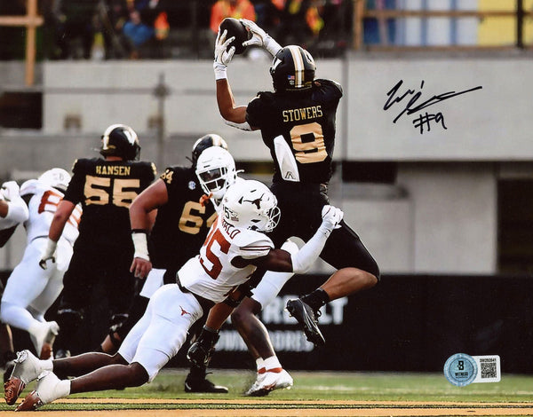ELI STOWERS AUTOGRAPHED VANDERBILT COMMODORES 8X10 PHOTO BECKETT