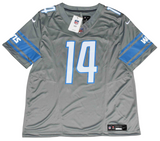 AMON-RA ST BROWN SIGNED DETROIT LIONS #14 GRAY NIKE LIMITED JERSEY BECKETT