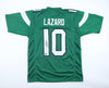 ALLEN LAZARD SIGNED AUTOGRAPHED NEW YORK JETS #10 GREEN JERSEY BECKETT
