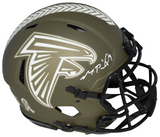 MICHAEL PENIX JR SIGNED ATLANTA FALCONS SALUTE TO SERVICE AUTHENTIC HELMET BAS