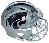 BILL SNYDER & COLLIN KLEIN SIGNED KANSAS STATE WILDCATS FULL SIZE SPEED HELMET