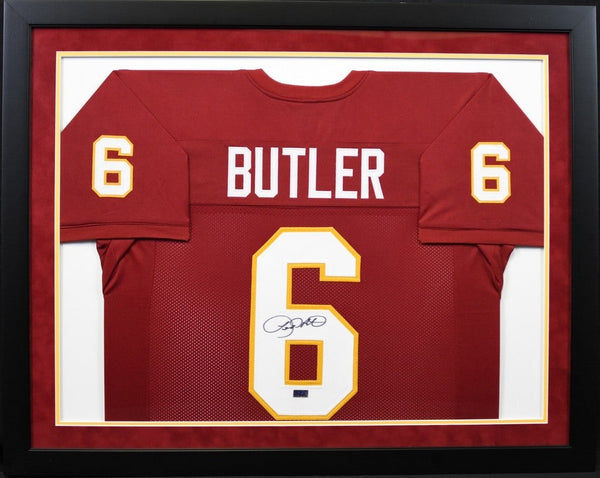 LEROY BUTLER AUTOGRAPHED FLORIDA STATE SEMINOLES #6 FRAMED JERSEY COA