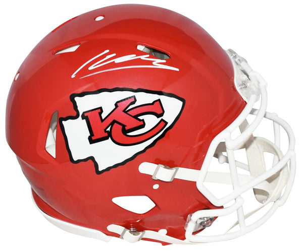 KENNETH WALKER III SIGNED KANSAS CITY CHIEFS AUTHENTIC SPEED HELMET BECKETT