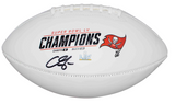 CHRIS GODWIN SIGNED TAMPA BAY BUCCANEERS SUPER BOWL LV CHAMPIONS LOGO FOOTBALL