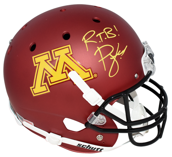 PJ FLECK AUTOGRAPHED SIGNED MINNESOTA GOPHERS FULL SIZE HELMET BECKETT
