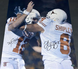 COLT McCOY & JORDAN SHIPLEY SIGNED TEXAS LONGHORNS 16x20 PHOTO GTSM