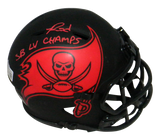 RONALD JONES II SIGNED TAMPA BAY BUCCANEERS ECLIPSE MINI HELMET W/ SB LV CHAMPS