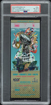 PATRICK MAHOMES SIGNED SUPER BOWL LIV 54 GOLD TICKET CHIEFS 49ERS PSA 8 AUTO 10