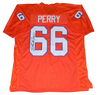 WILLIAM PERRY SIGNED AUTOGRAPHED CLEMSON TIGERS #66 ORANGE JERSEY JSA