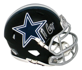 AMARI COOPER SIGNED AUTOGRAPHED DALLAS COWBOYS BLACK SPEED MINI HELMET JSA