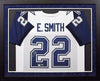 EMMITT SMITH AUTOGRAPHED DALLAS COWBOYS #22 FRAMED JERSEY JSA