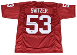 BARRY SWITZER SIGNED ARKANSAS RAZORBACKS #53 JERSEY W/ 1964 NATIONAL CHAMPS