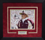 BOBBY BOWDEN AUTOGRAPHED FLORIDA STATE SEMINOLES 8x10 FRAMED PHOTO COA