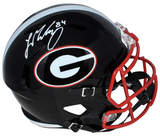 LADD McCONKEY SIGNED GEORGIA BULLDOGS BLACK FULL SIZE SPEED HELMET BECKETT