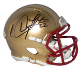 DOUG FLUTIE AUTOGRAPHED SIGNED BOSTON COLLEGE EAGLES SPEED MINI HELMET BECKETT