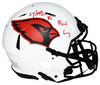 TREY McBRIDE SIGNED ARIZONA CARDINALS LUNAR AUTHENTIC SPEED HELMET W/ BIRD GANG